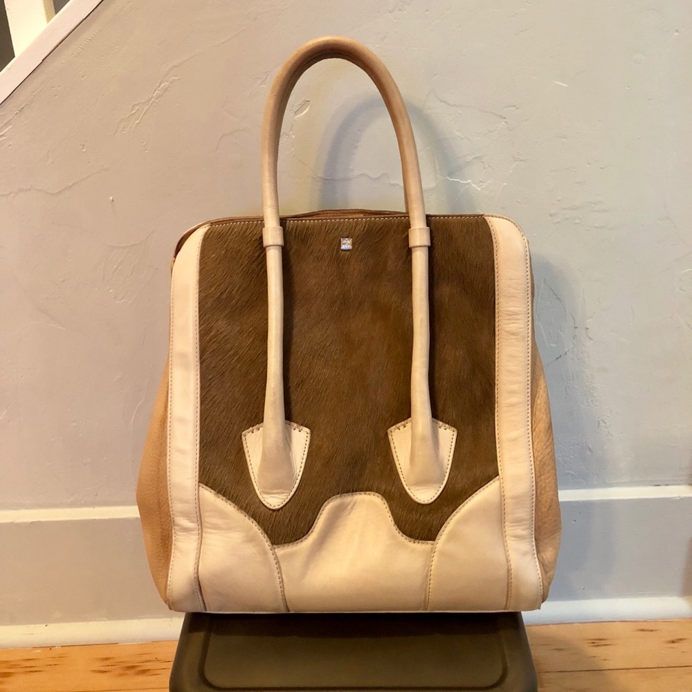 Pour La Victoire “Butler” large tote in cream
